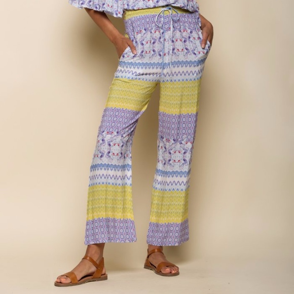 Anthropologie Tropical Off-The-Shoulder Jumpsuit - Picture 5 of 6